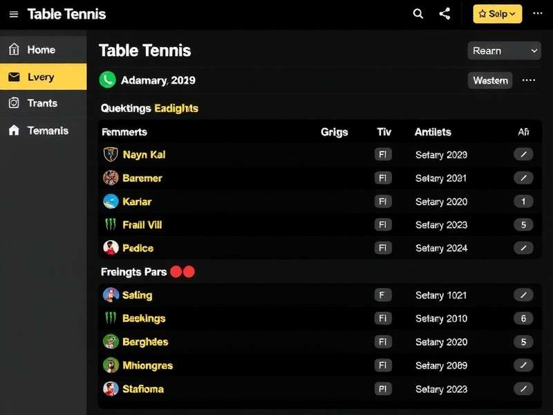 Table Tennis Dream11 Local Events